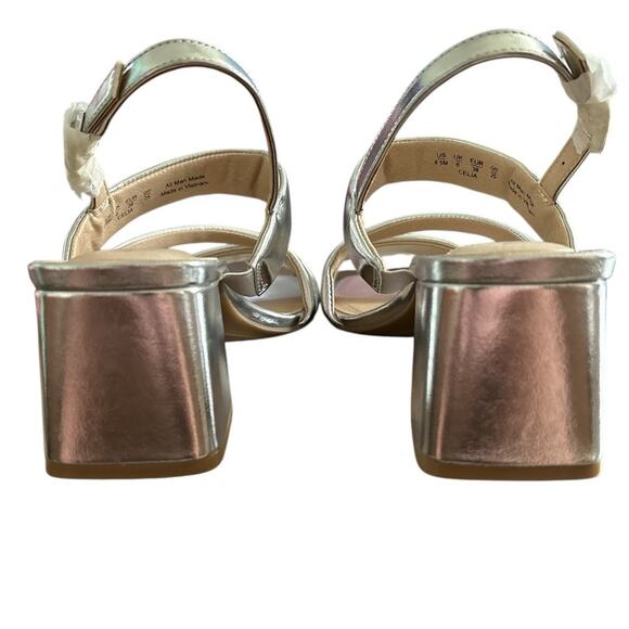 Lifestride Soft System Silver Celia Slingback Strappy Dress Sandals Size 8.5M‎ - Picture 3 of 6